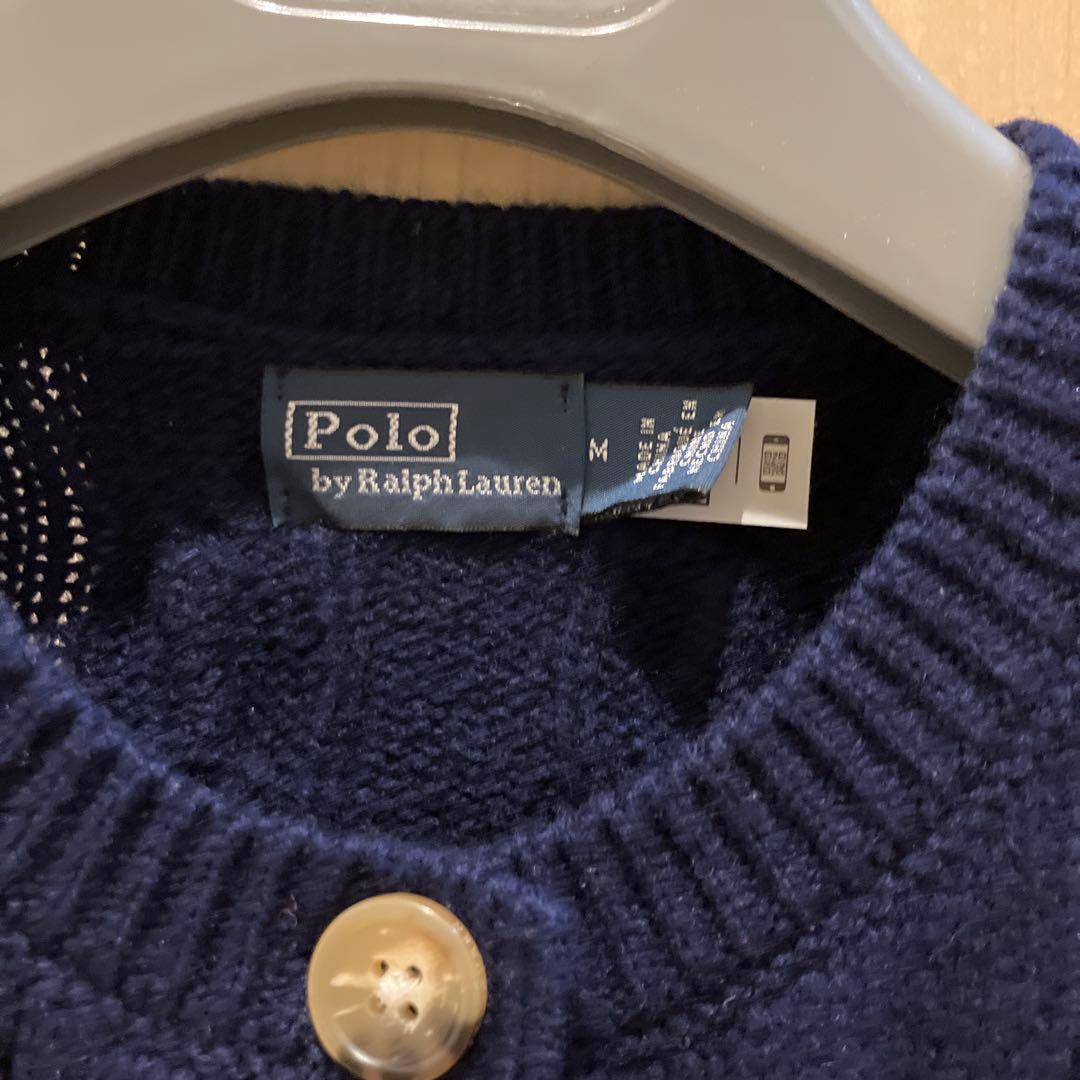 Polo by Ralph Lauren ケーブルニットカーディガン M