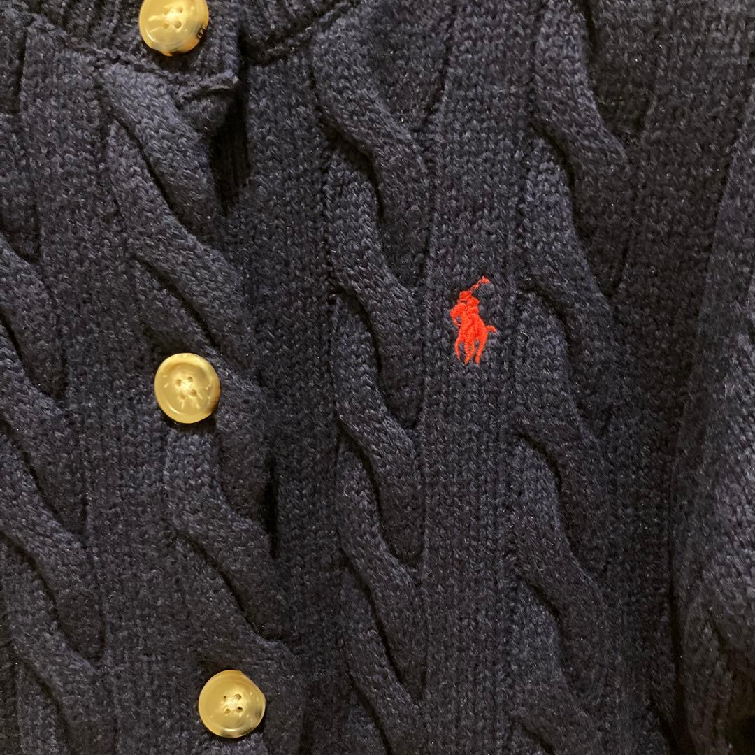 Polo by Ralph Lauren ケーブルニットカーディガン M
