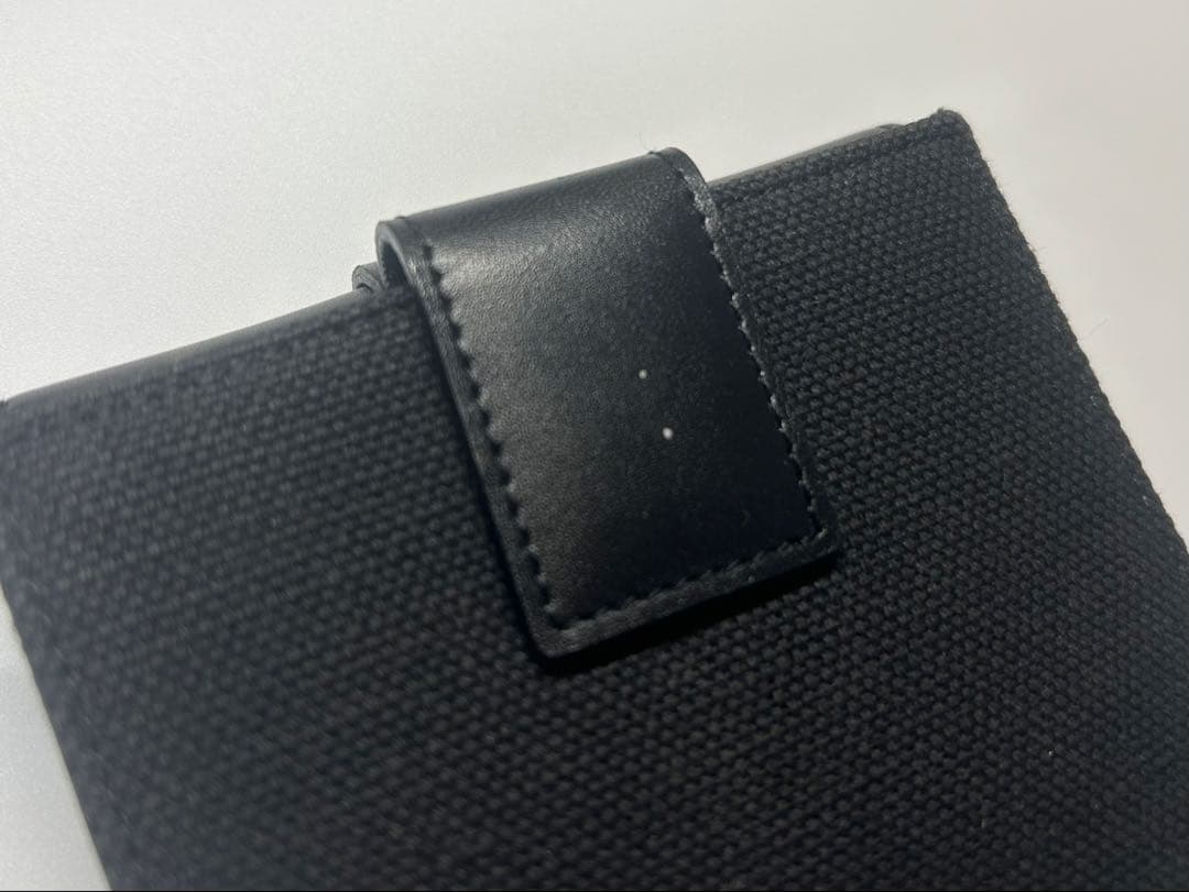 ディオール 二つ折り 財布 ヴィンテージ 黒 ロゴプレート