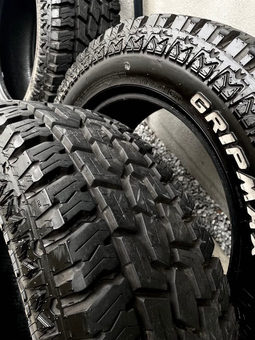 9分山 4本セット225/65R17 MUD ホワイトレター RAV4