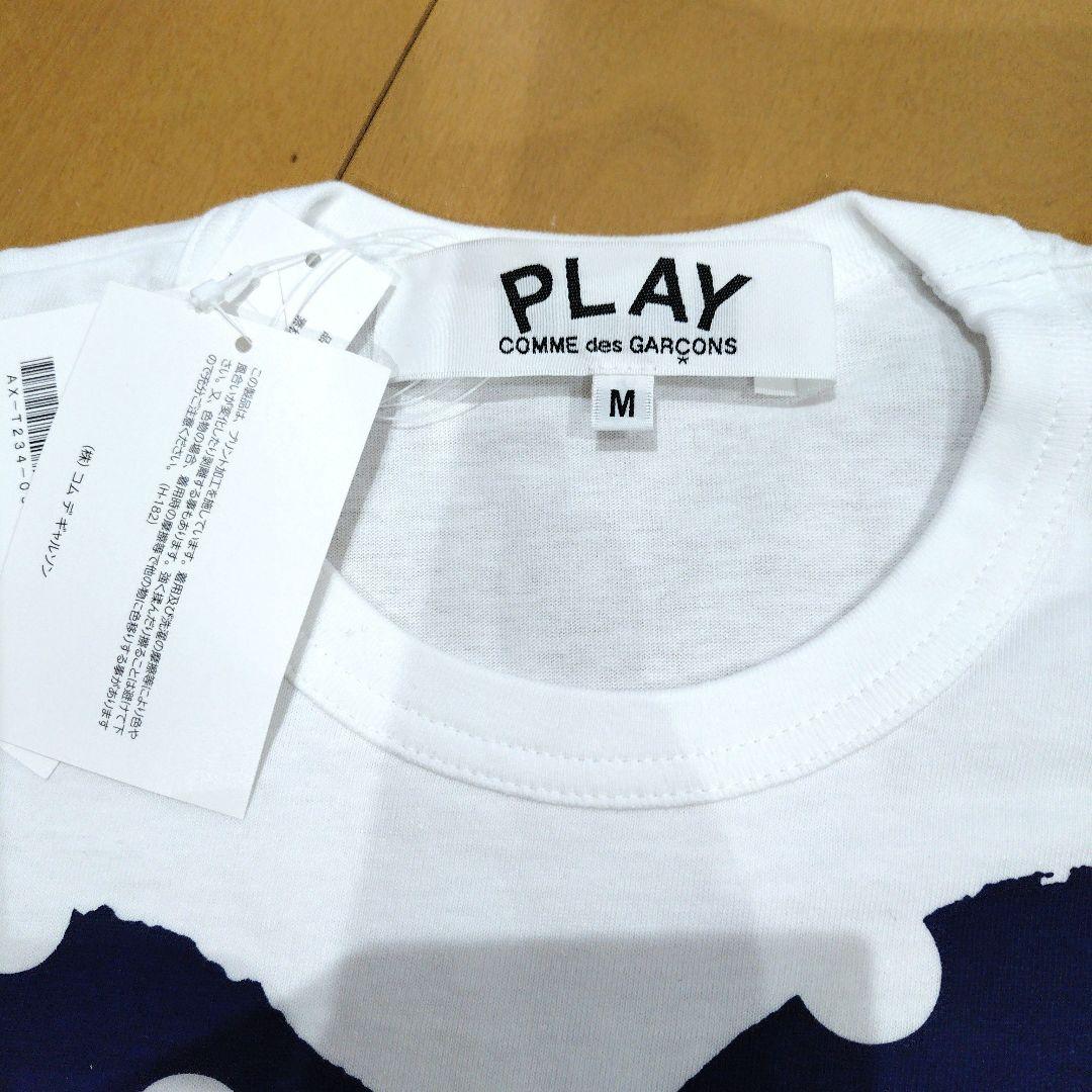 PLAY COMME des GARÇONS 水玉柄　ドット　ハート半袖Tシャツ
