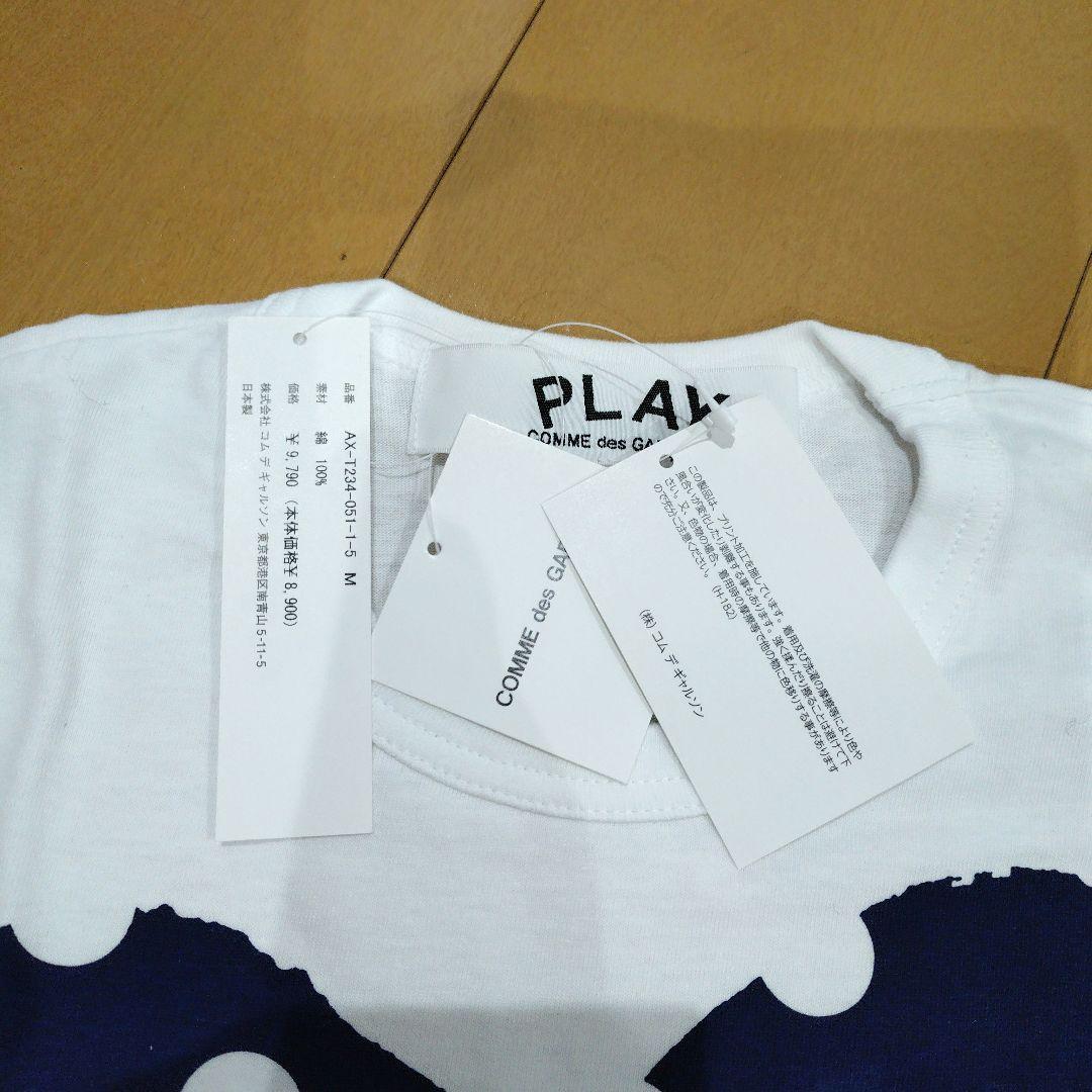 PLAY COMME des GARÇONS 水玉柄　ドット　ハート半袖Tシャツ