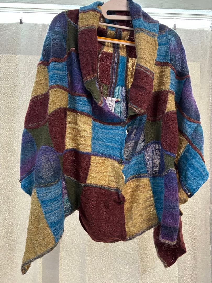 NY VINTAGE Masaki Kyoko アルパカ　モヘヤ混ストール