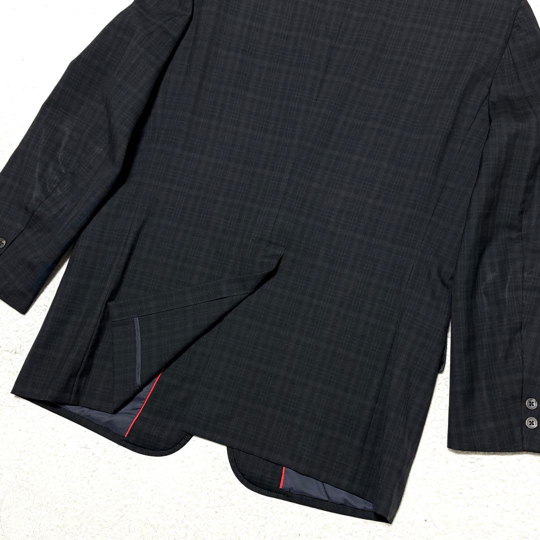 J.PRESS テーラードジャケット チェック ダークグレー 3B 段返り A8