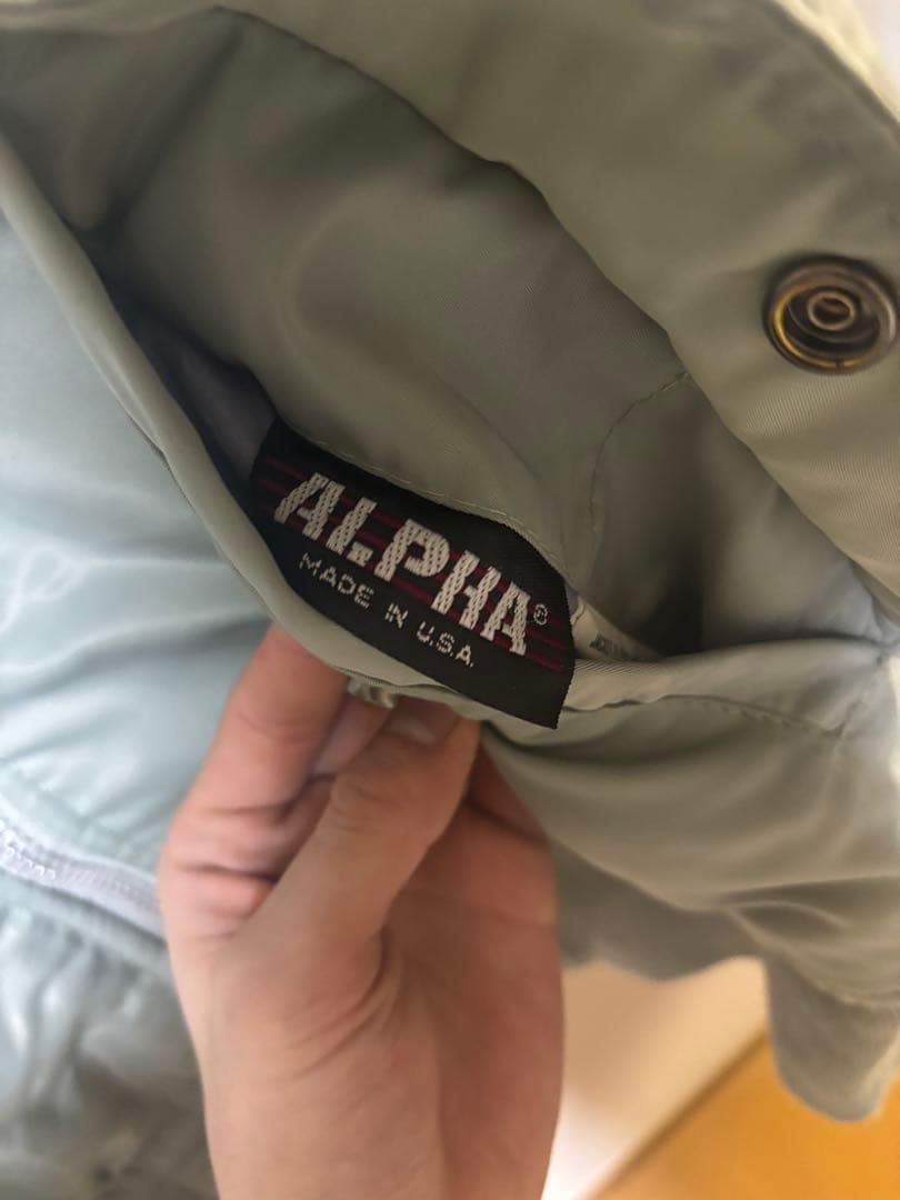 希少カラーALPHA ma-1 シルバー　XL 80s