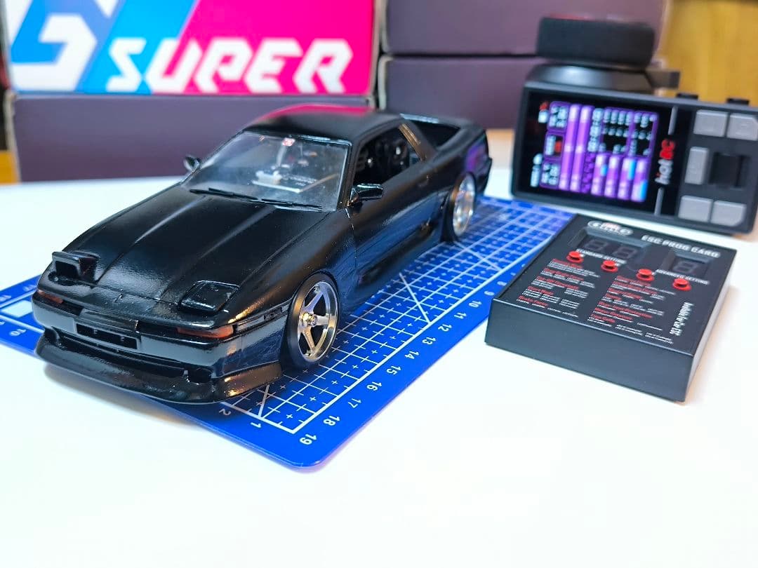 蚊車 ドリラジ RWD 1:24 タミヤsuppra a 70 ボディ