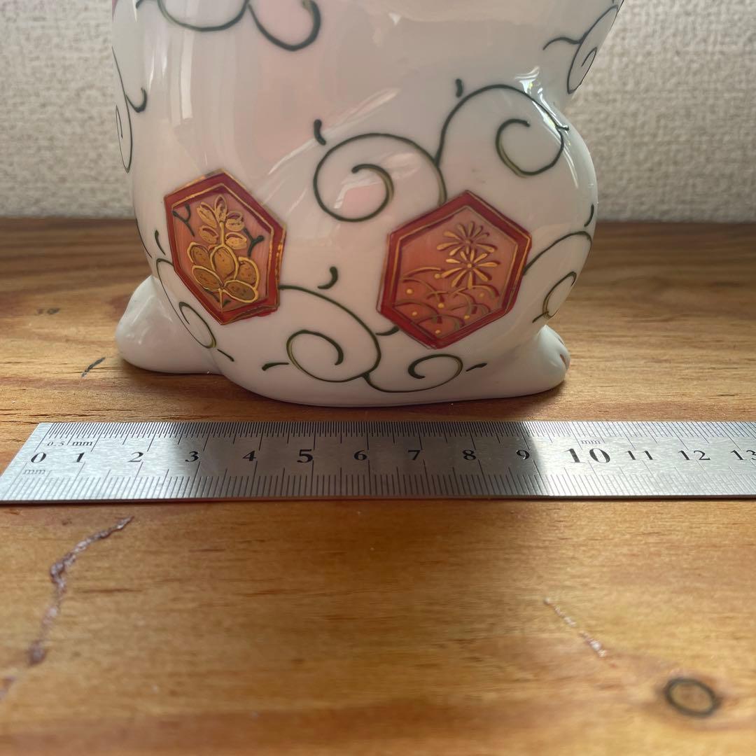 招き猫　伊万里焼