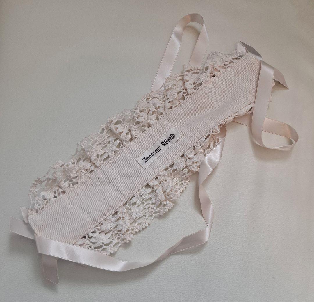 【美品】Innocent World　巻きバラヘッドドレス 生成×赤バラ