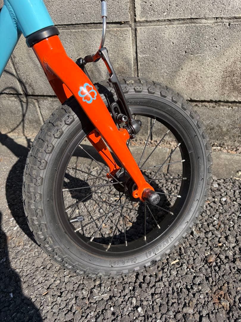 G k　　ヨツバサイクル 14インチ 子供用自転車 ラムネブルー