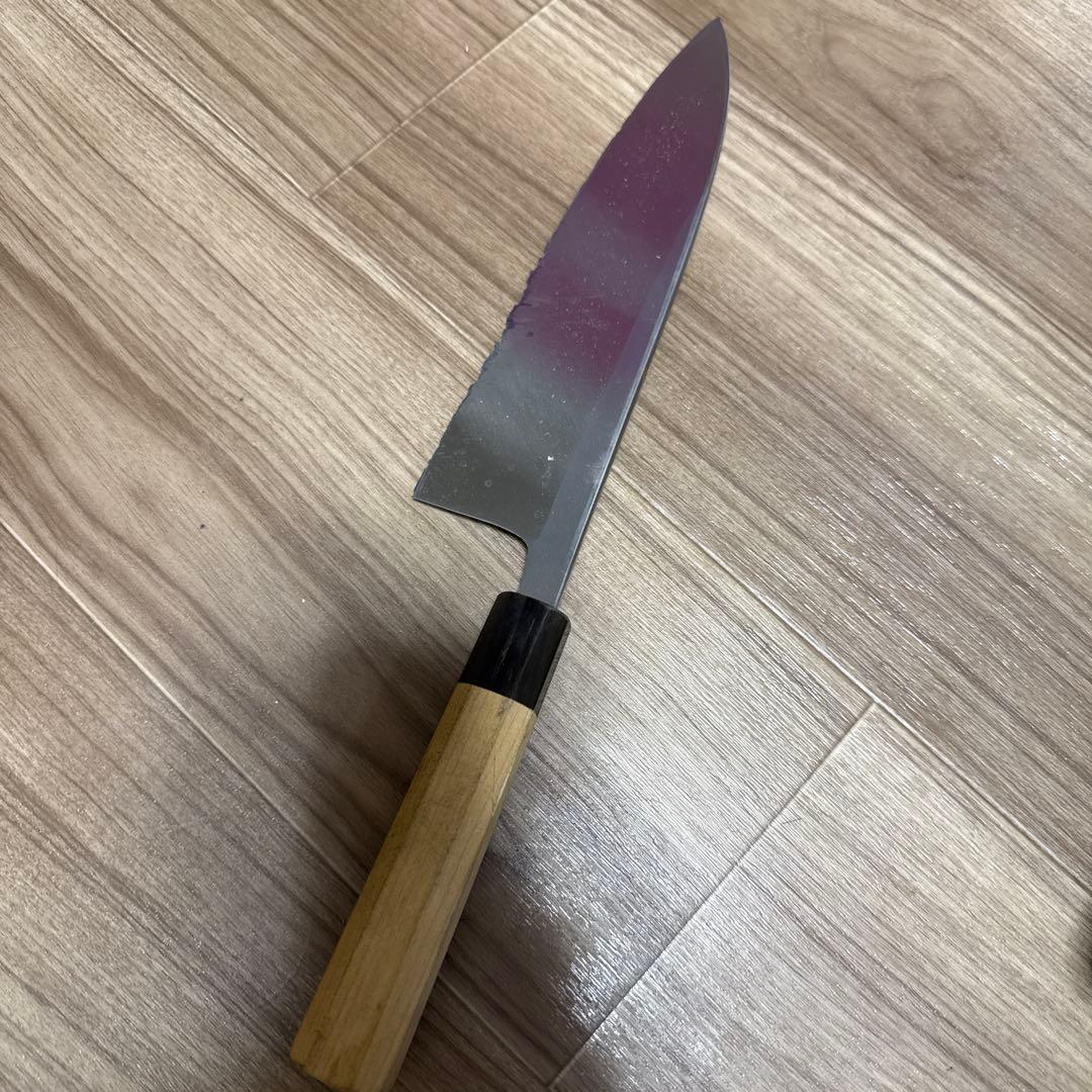 宗良作　出刃包丁　刃渡り24cm