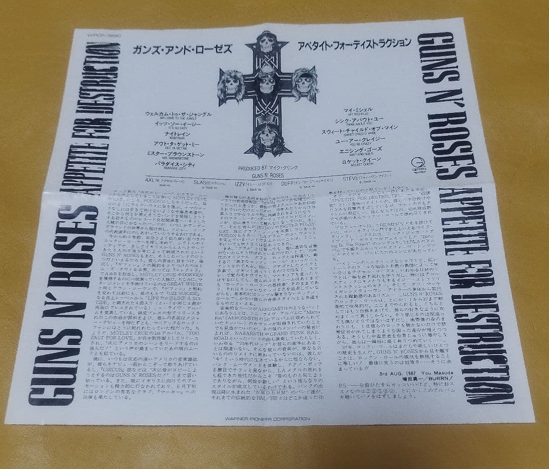 GUNS N‘ ROSES /APPETITE FOR DIESTRUCTION