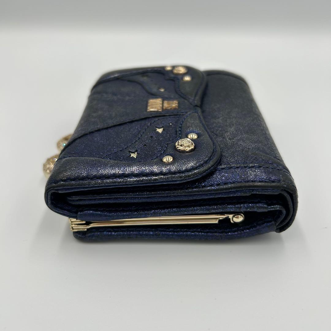 ✨希少✨ANNA SUI アナスイ soluna ソルーナ 二つ折り財布 がま口