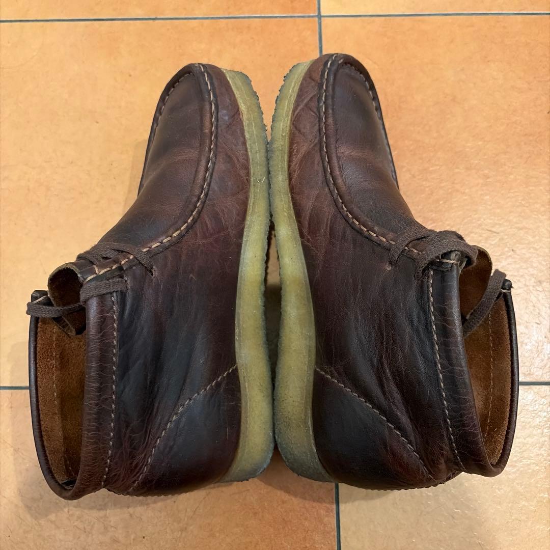 Clarks Originals ブラウン ワラビー　レザー