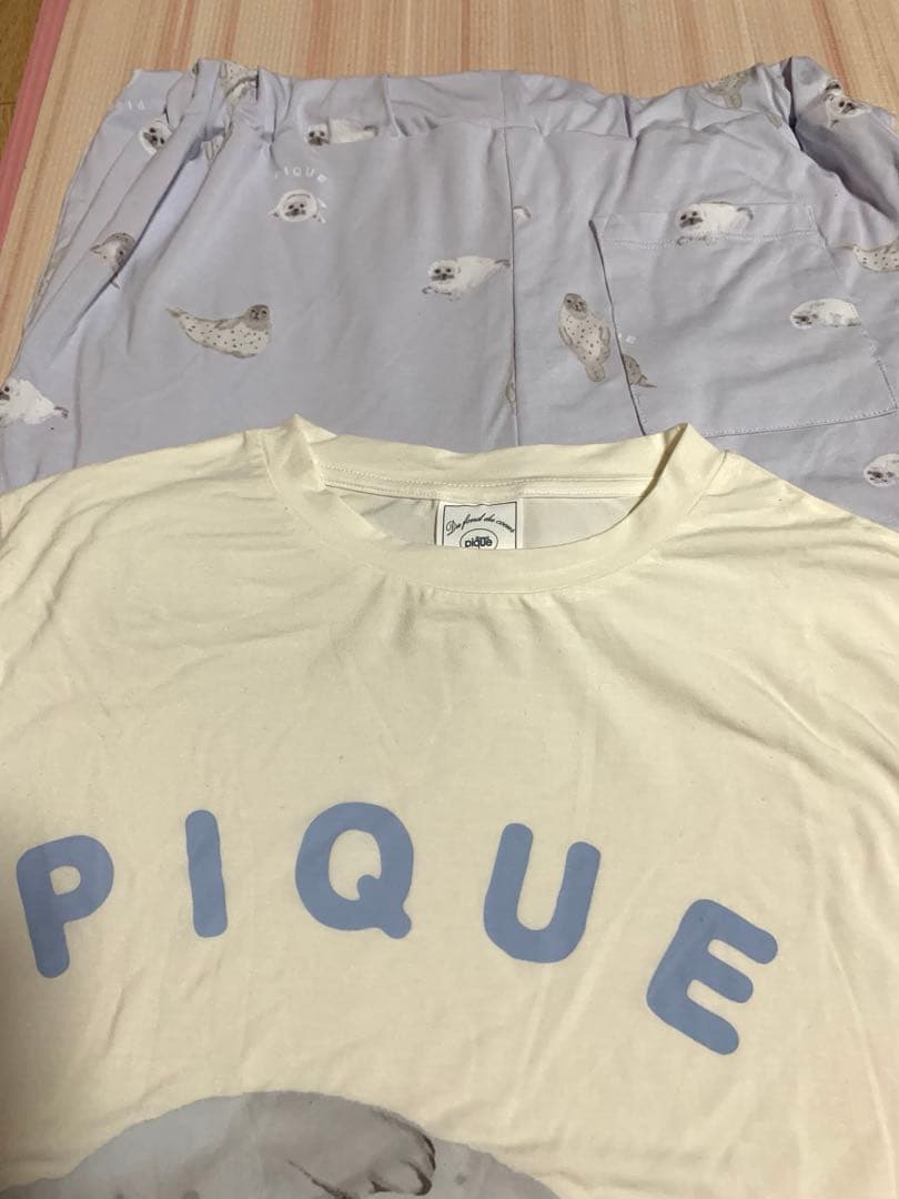 新品タグ付きgelato pique new アザラシ　ルームウェア　上下セット
