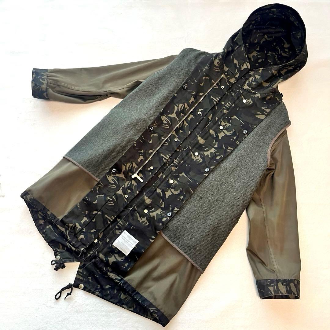【美品】MACKINTOSH PHILOSOPHY モッズコート カモフラ柄 L