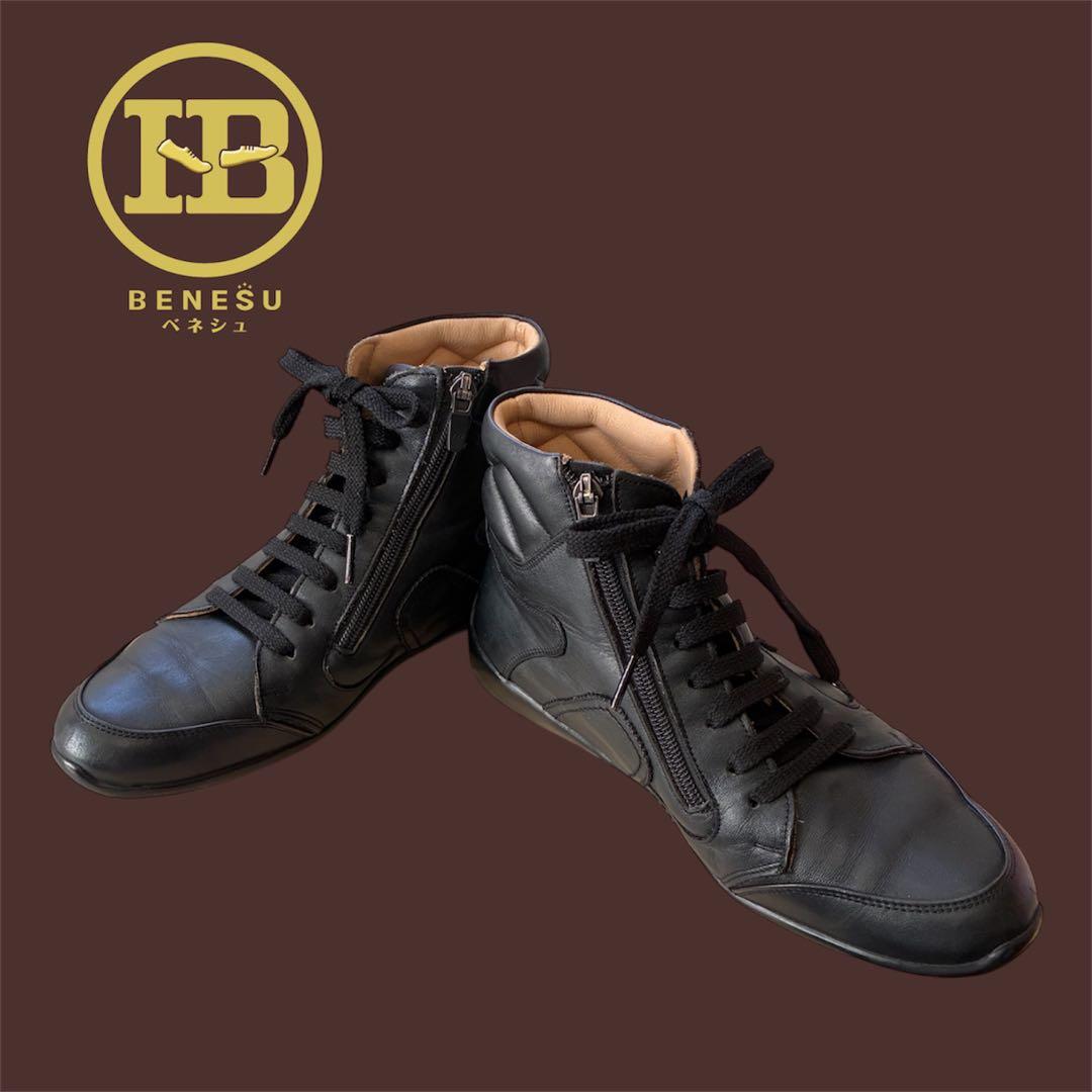 ミコチャン様 美品✨BENESUベネシュ 21173B ハイカットブーツ 黒