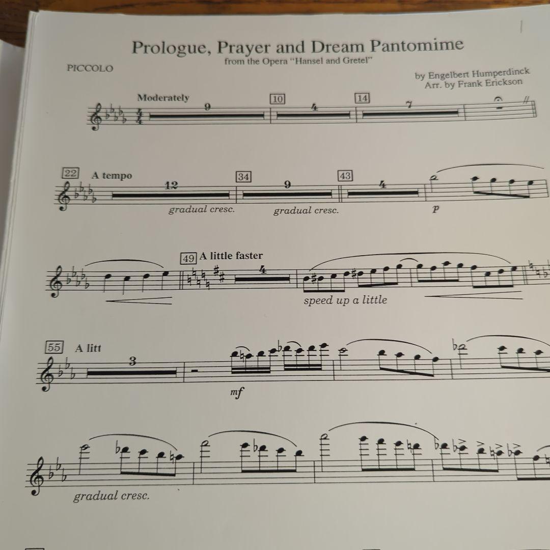 吹奏楽楽譜PROLOGUE PRAYER AND DREAM PANTOMINE