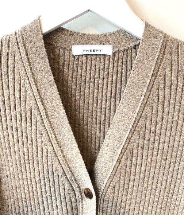 小*郎様 ❣️84%Off❣️新品☆Pheeny　リブニットロングカーディガン☆