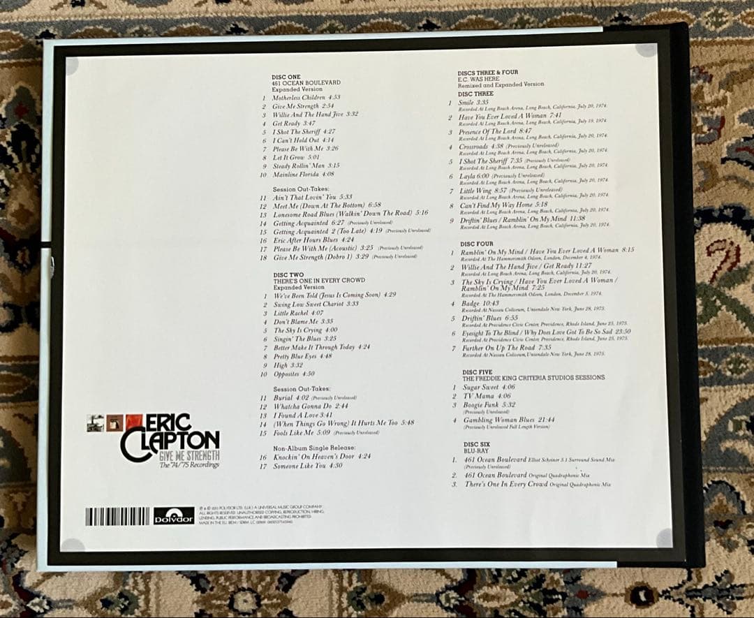 Eric Clapton Give Me Strength 74/75 輸入盤