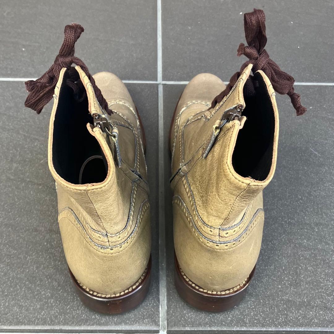 HENRY CUIR サイドジップブーツ made in Italy 37