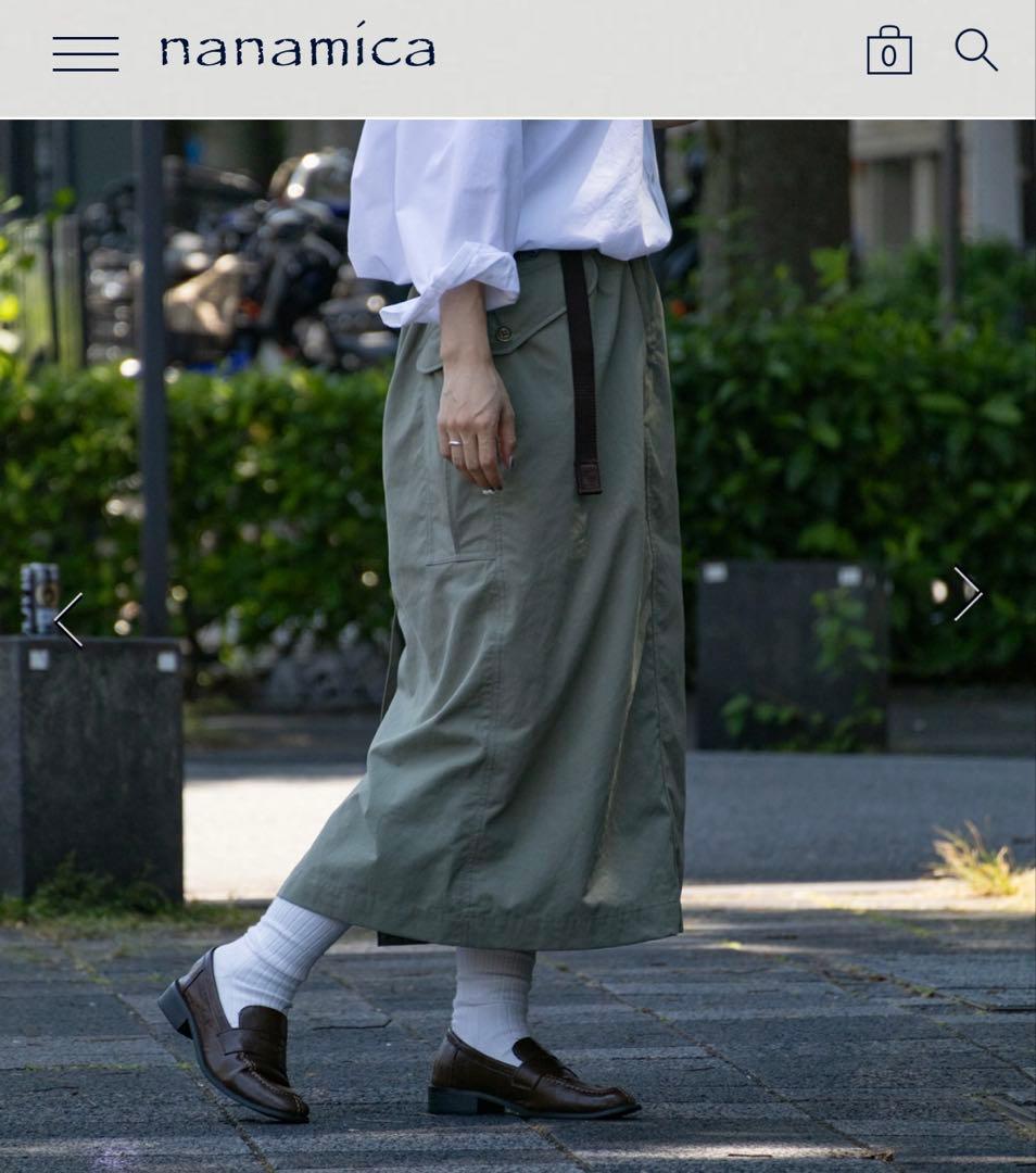 nanamica Relaxed Fit Cargo Skirtナナミカ