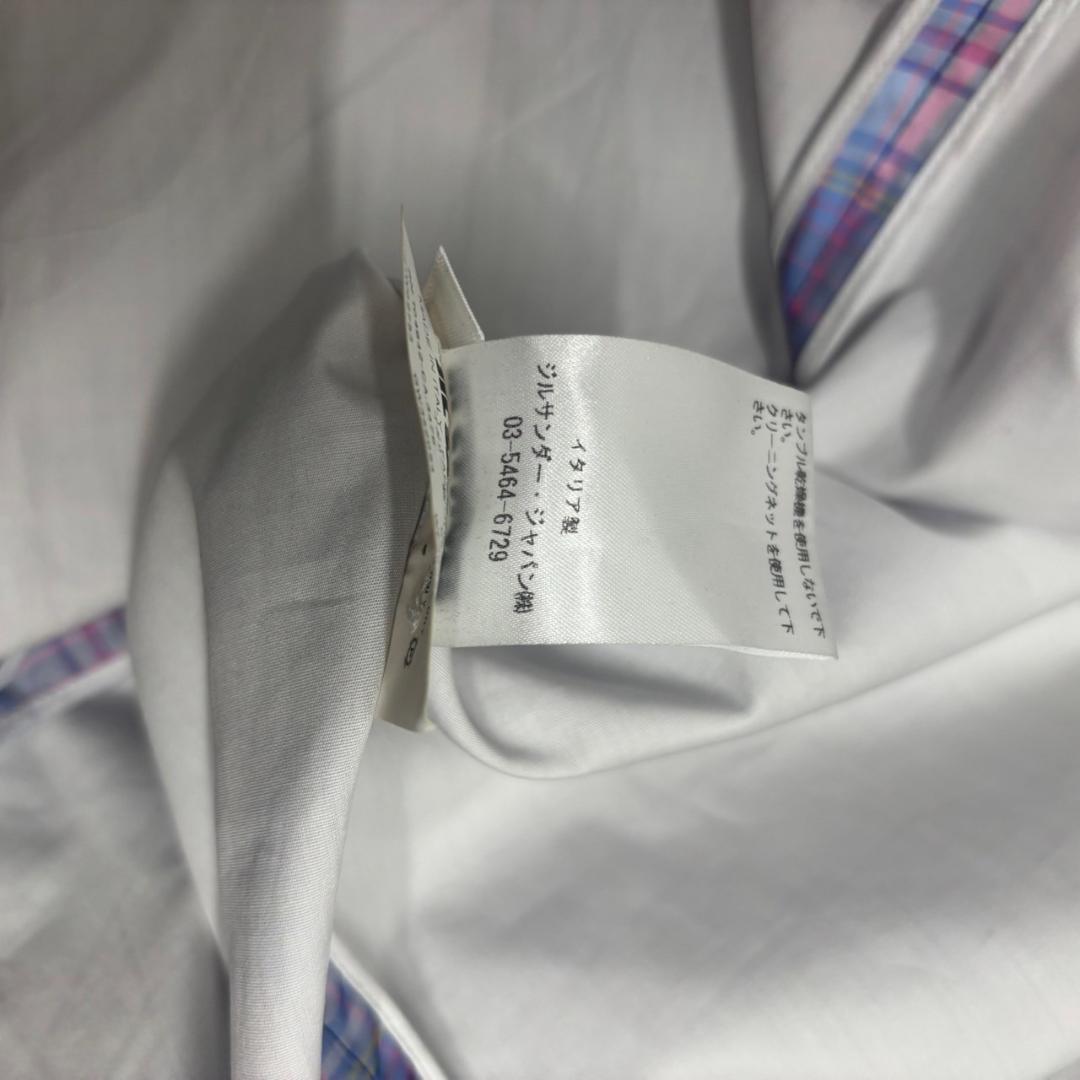JIL SANDER チェック 後ろスリット タイト スカート N1444