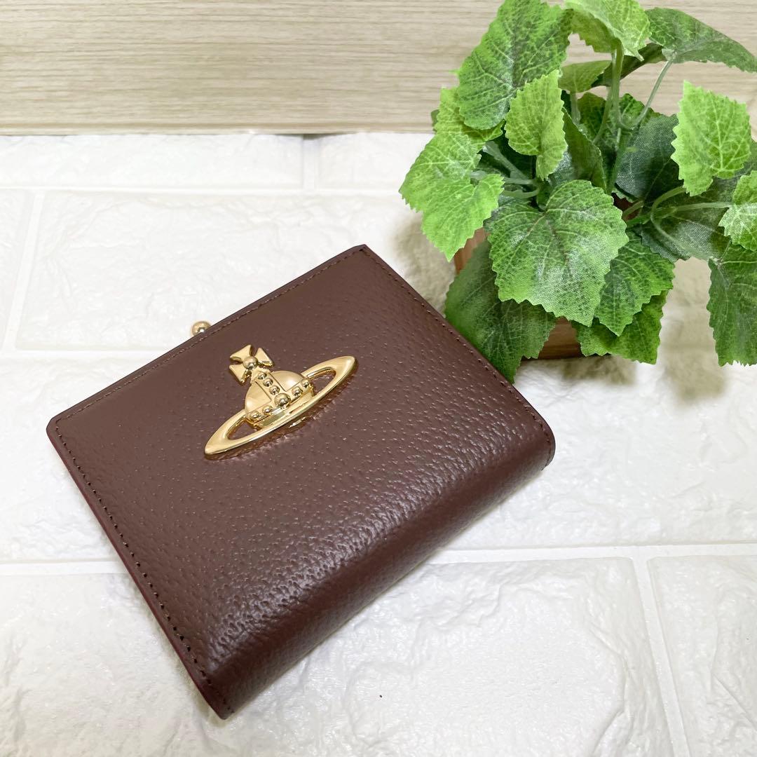 【新品・未使用】Vivienne Westwood 二つ折り財布ブラウン
