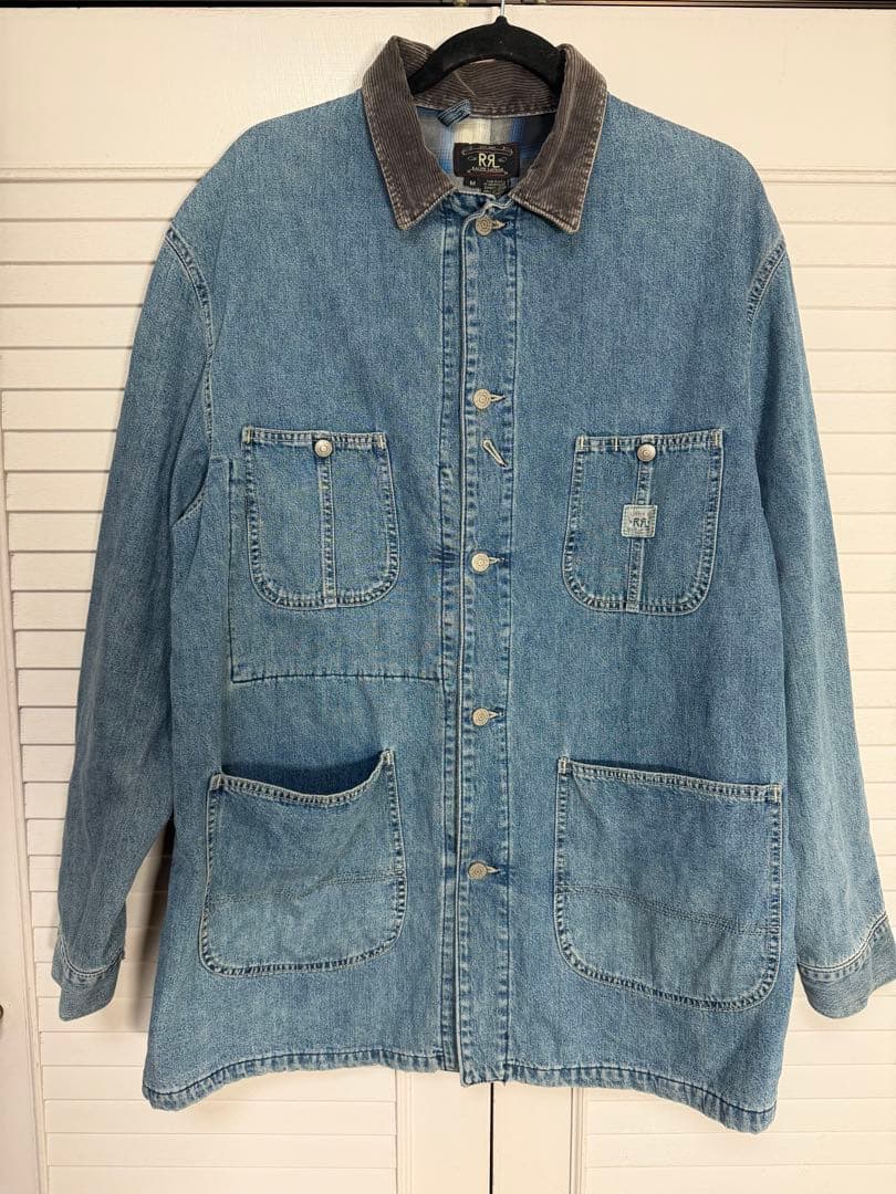 RRL ダブルアールエル カバーオール M コーデュロイ襟 三つ星タグ90年代