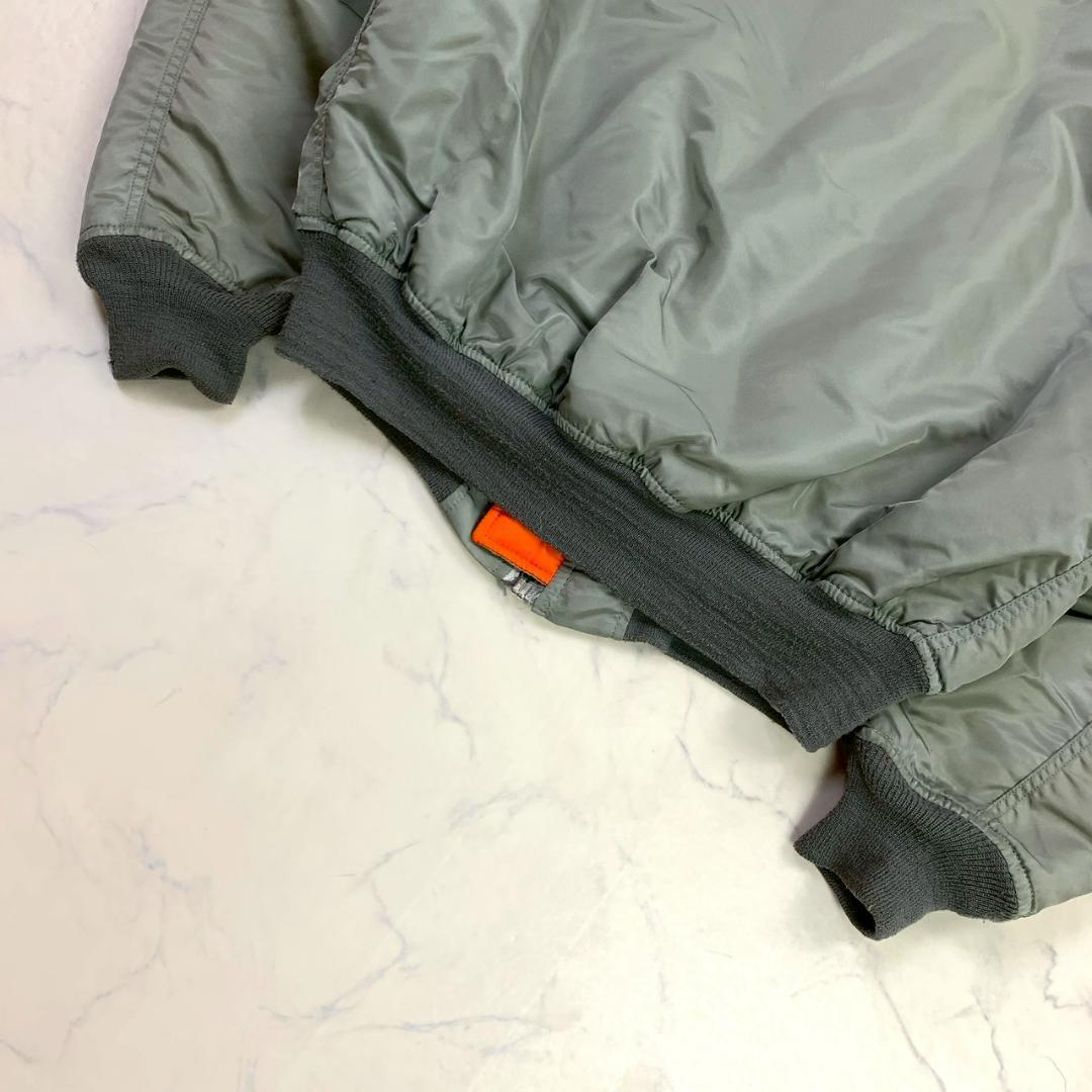 希少カラー★ 90s USA製 ALPHA MA-1 シルバー XL　E115