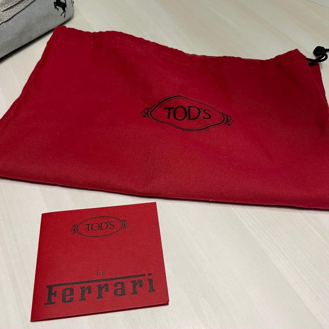 美品☆トッズ☆ゴンミーニ☆ドライビングシューズ☆グレー☆本革☆フェラーリ仕様