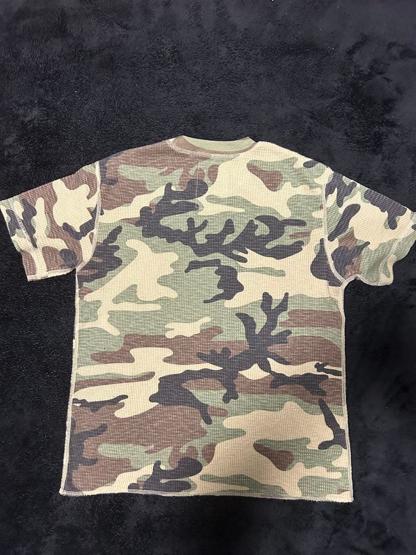 STUSSY PIGMENT DYED SS THERMAL カモ柄・迷彩