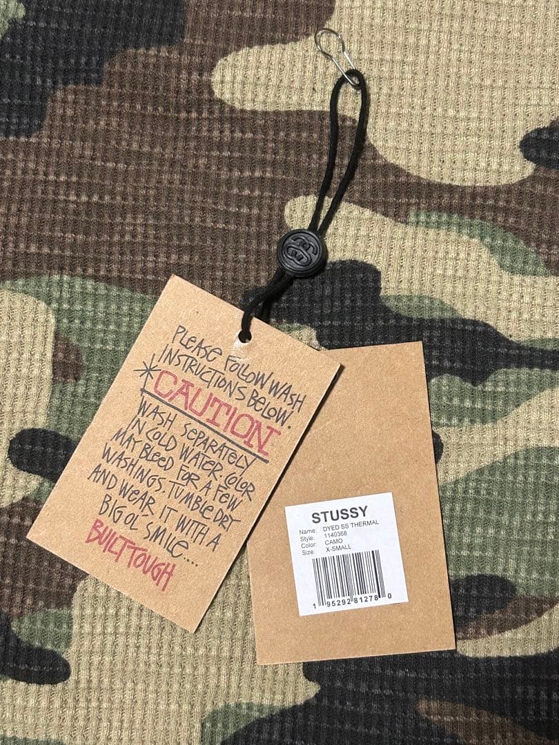 STUSSY PIGMENT DYED SS THERMAL カモ柄・迷彩