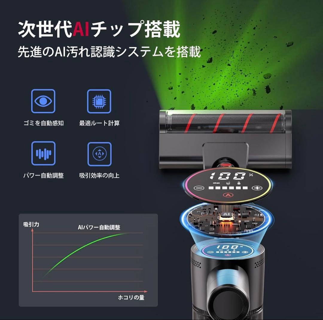 掃除機 コードレス【2027先行バージョン 150000pa強力吸引