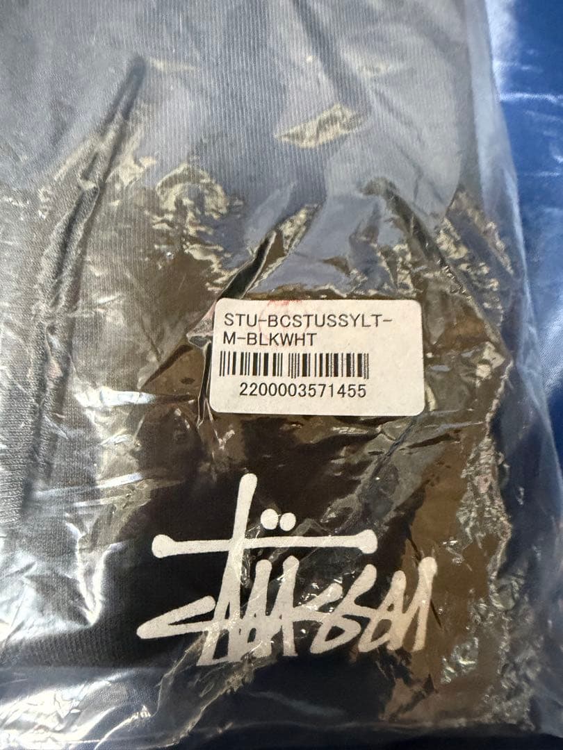 いち　限界値　新品　ステューシー ロンT 黒白