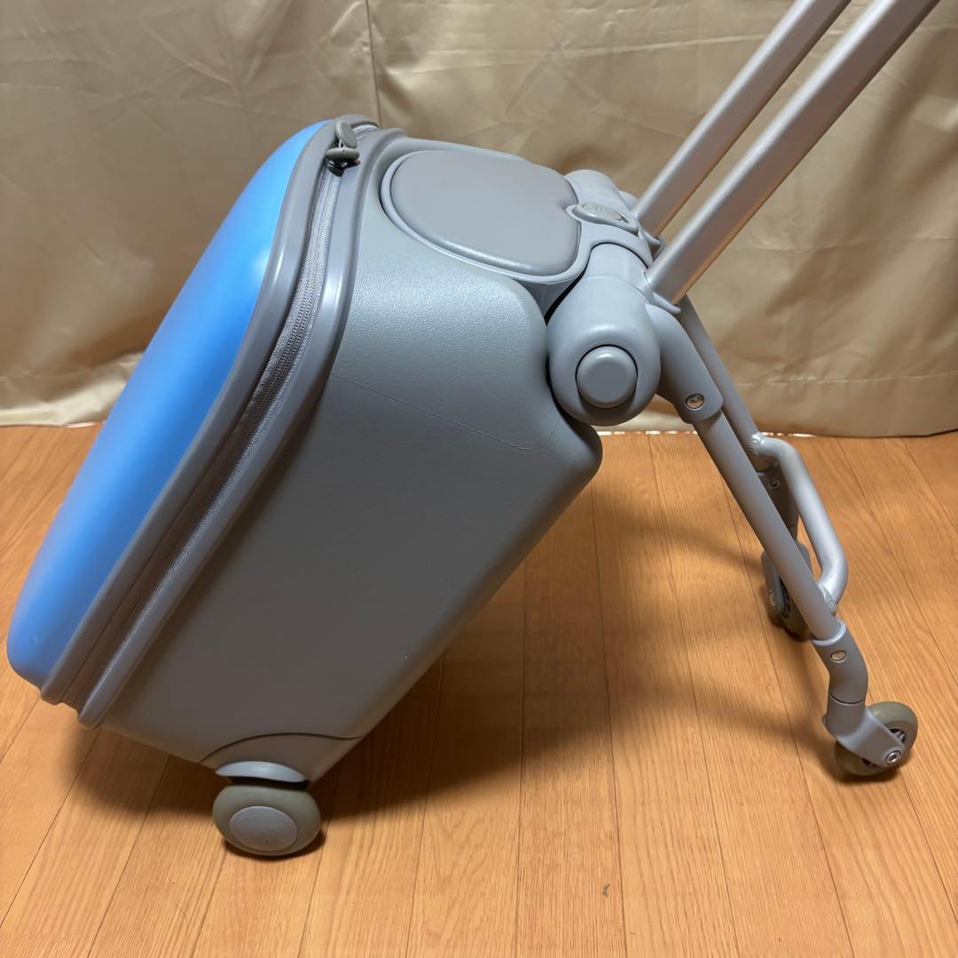 【美品】乗れるキッズスーツケース 2WAY 分離可能 耐荷重30kg ブルー
