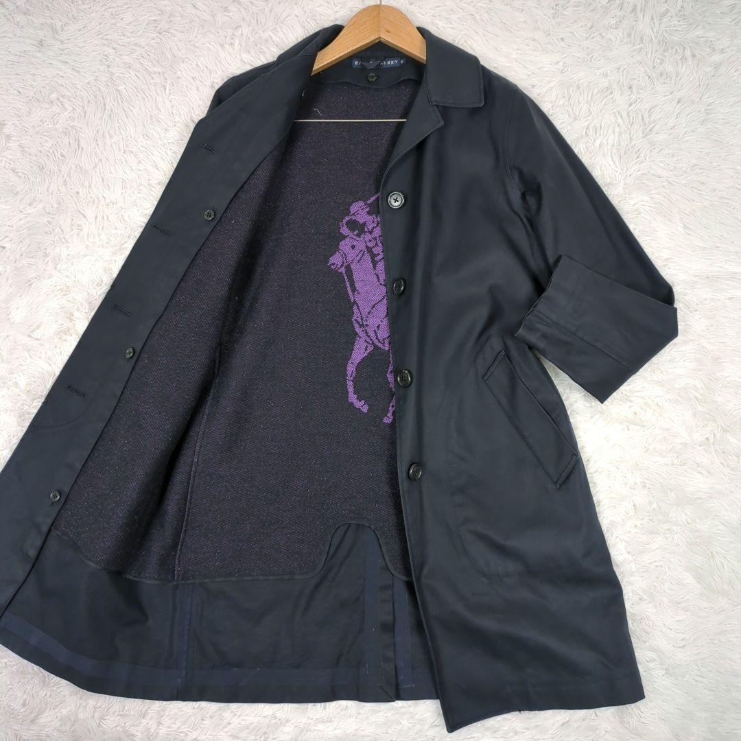 美品【M】ラルフローレン　2way　ステンカラーコート　ビッグポニー　ライナー