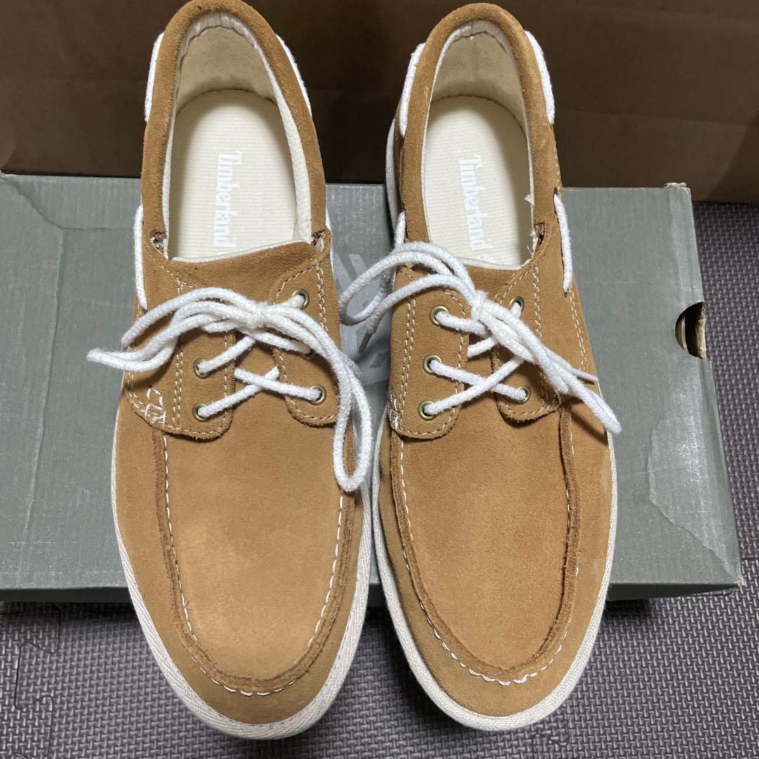 Timberland ベージュ デッキシューズ