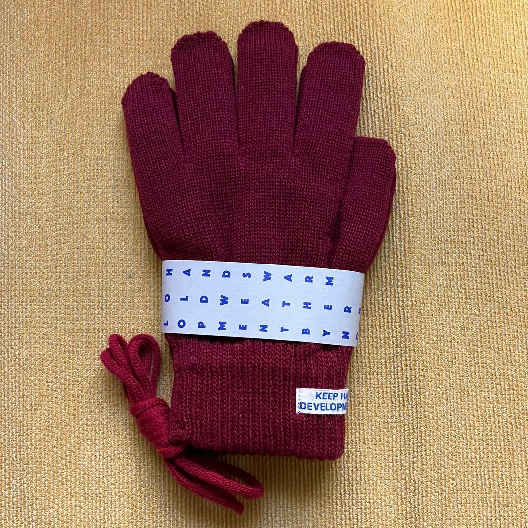 小物 noroll usually glove RED