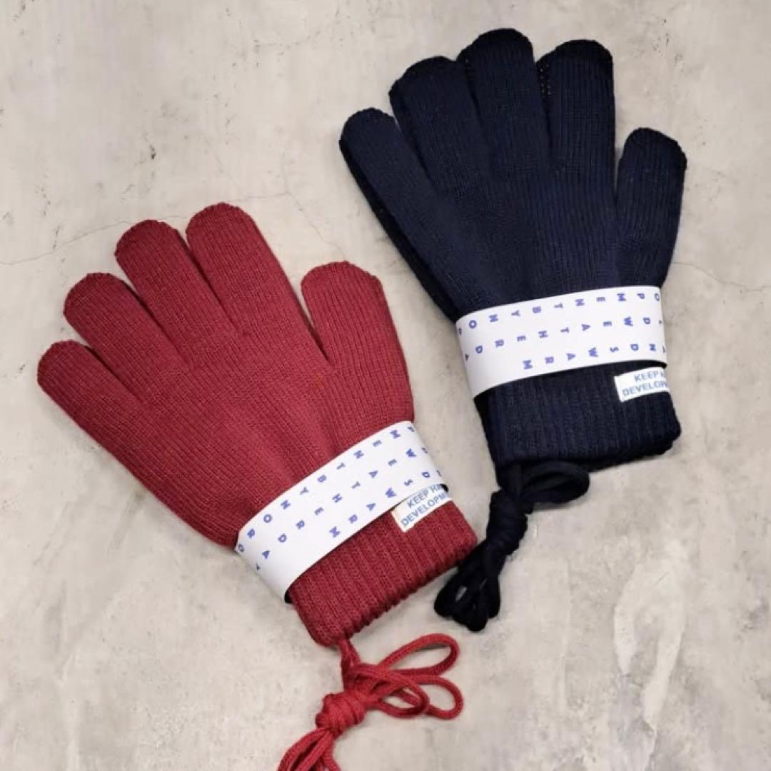 小物 noroll usually glove RED