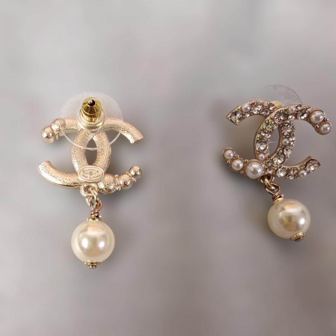 シャネル パール ピアス