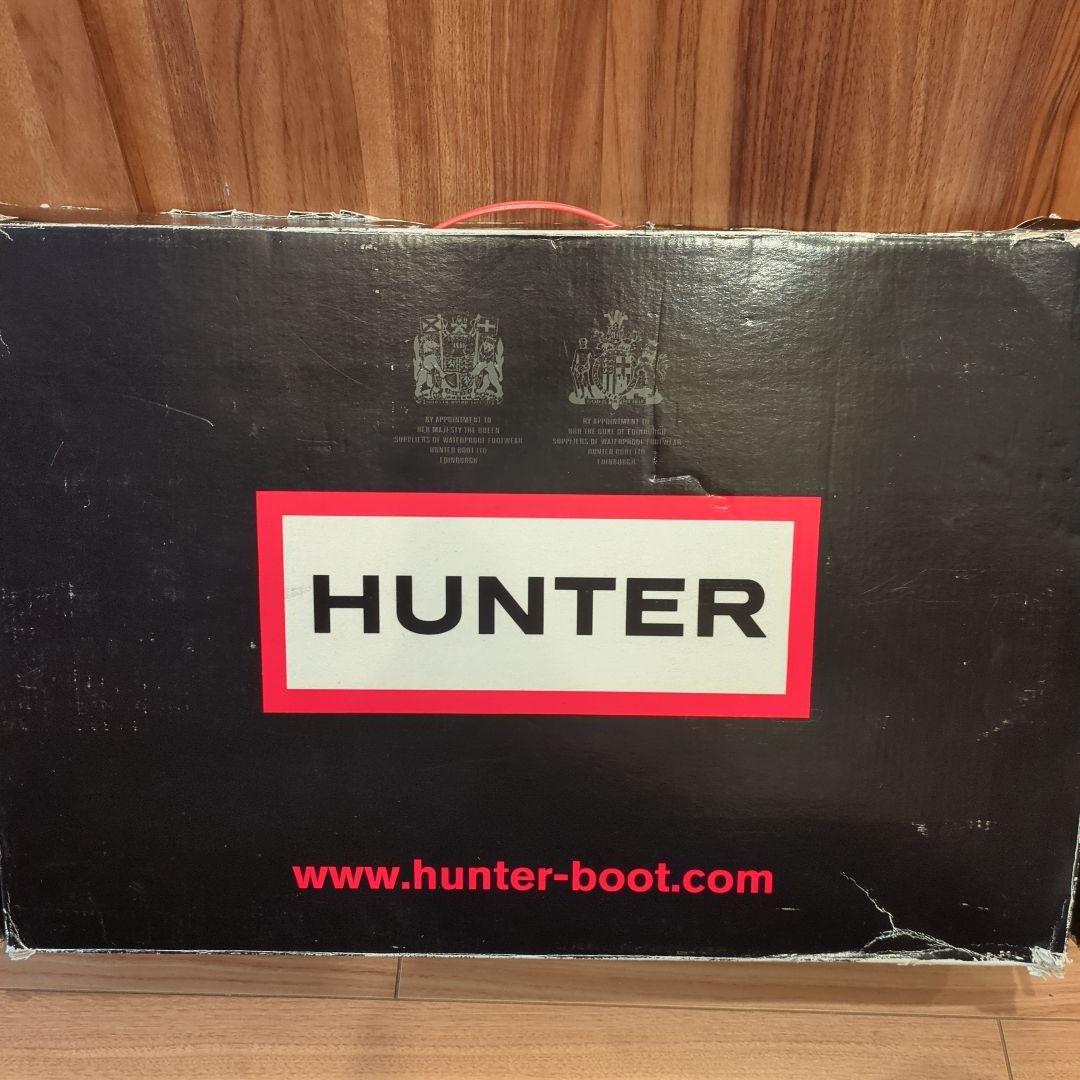 HUNTER ダークブラウン ロングブーツ　UK5 24センチ