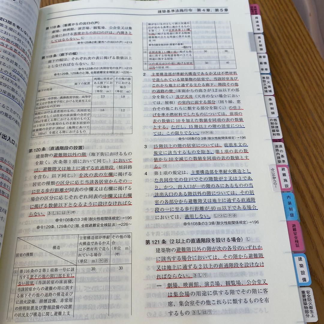 【 線引＆インデックス済み 】建築関係法令集　2026年 総合資格 一級建築士
