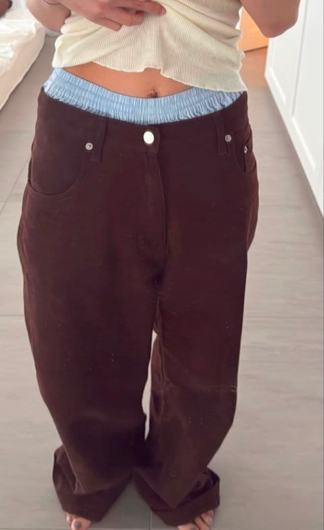 パンツ TODAYFUL Cary's Denim 26 brown