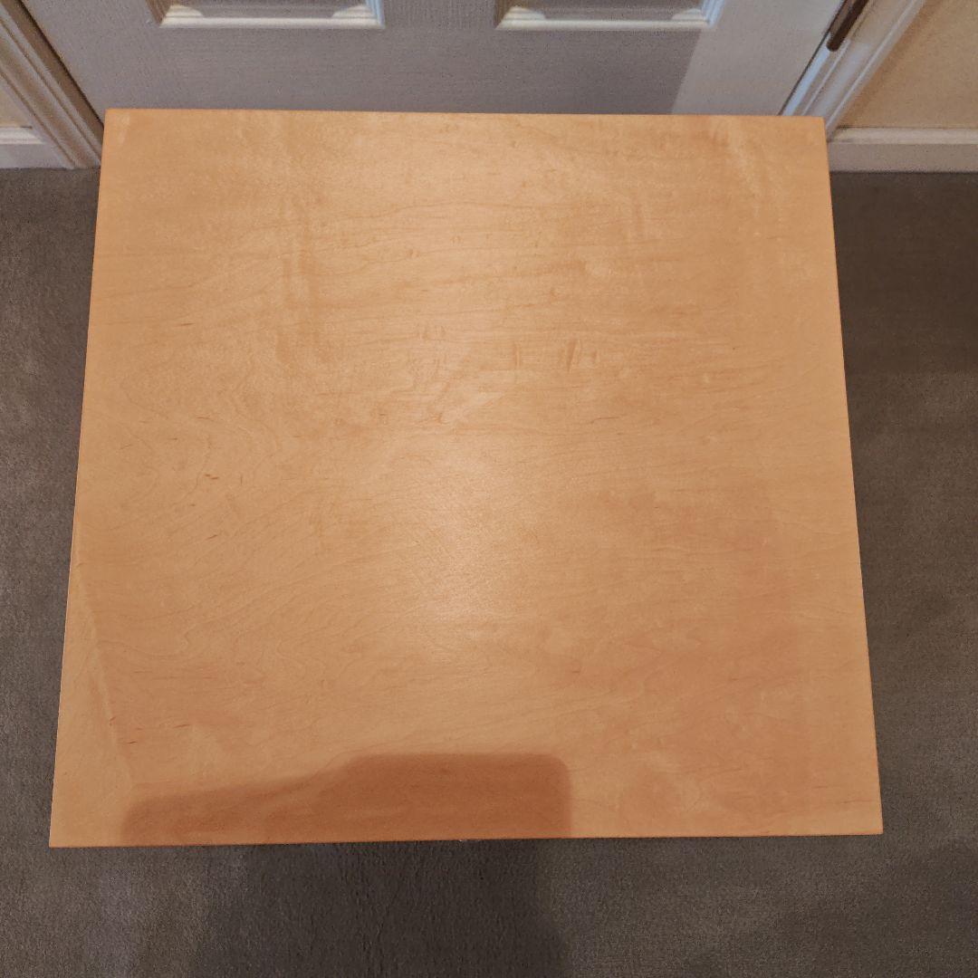 無印良品　木製２段チェスト （つまみは取り替えています）