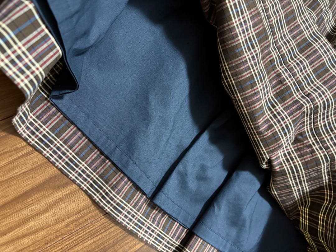 Drawer × Scye ブラウンチェックマキシスカート ドォロワーサイ 36