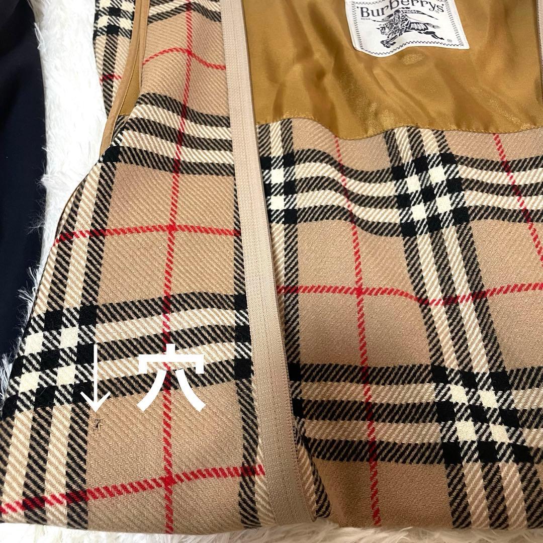 希少✨️BURBERRYs ヴィンテージ ノバチェック ステンカラーコートロング紺