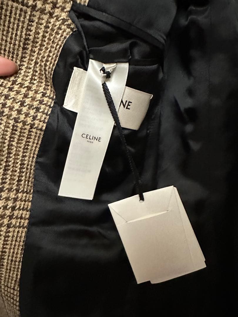 CELINE プリンスオブウェールズ ブレザー 44 エディ ジャケット