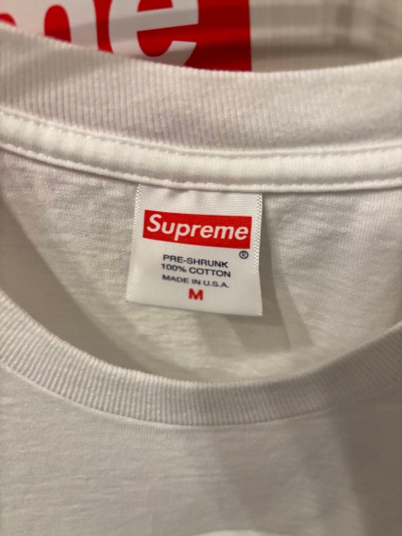Supreme ホワイト Tシャツ Mサイズ　BOXロゴ