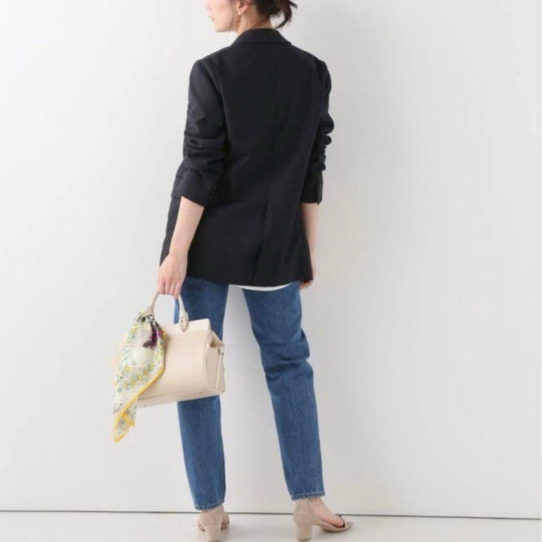 ❤︎美品❤︎スピック&スパン リネンストレッチ テーラードジャケット 紺 S