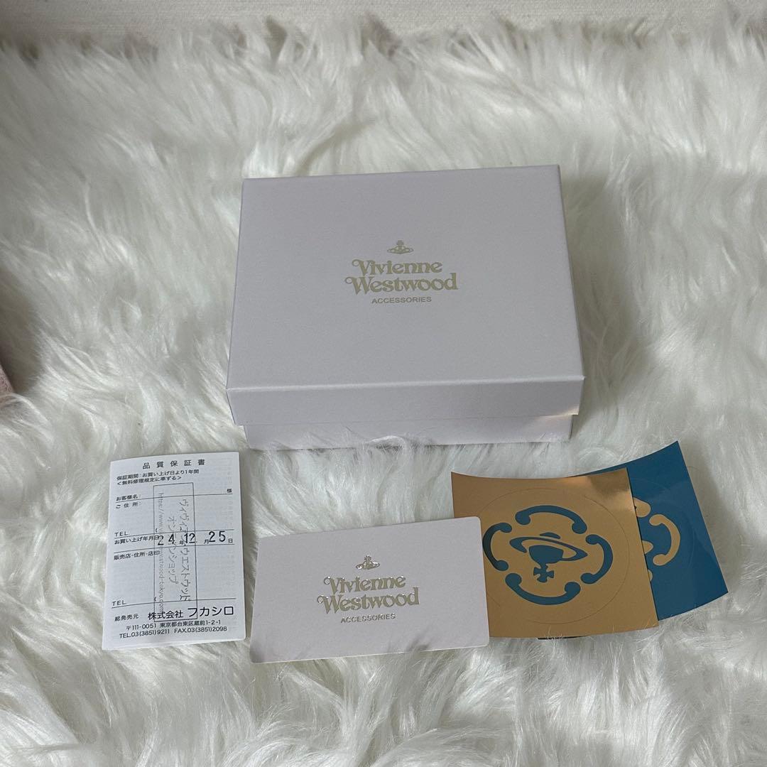 【未使用近極美品】 Vivienne Westwood 三つ折り財布 ピンク